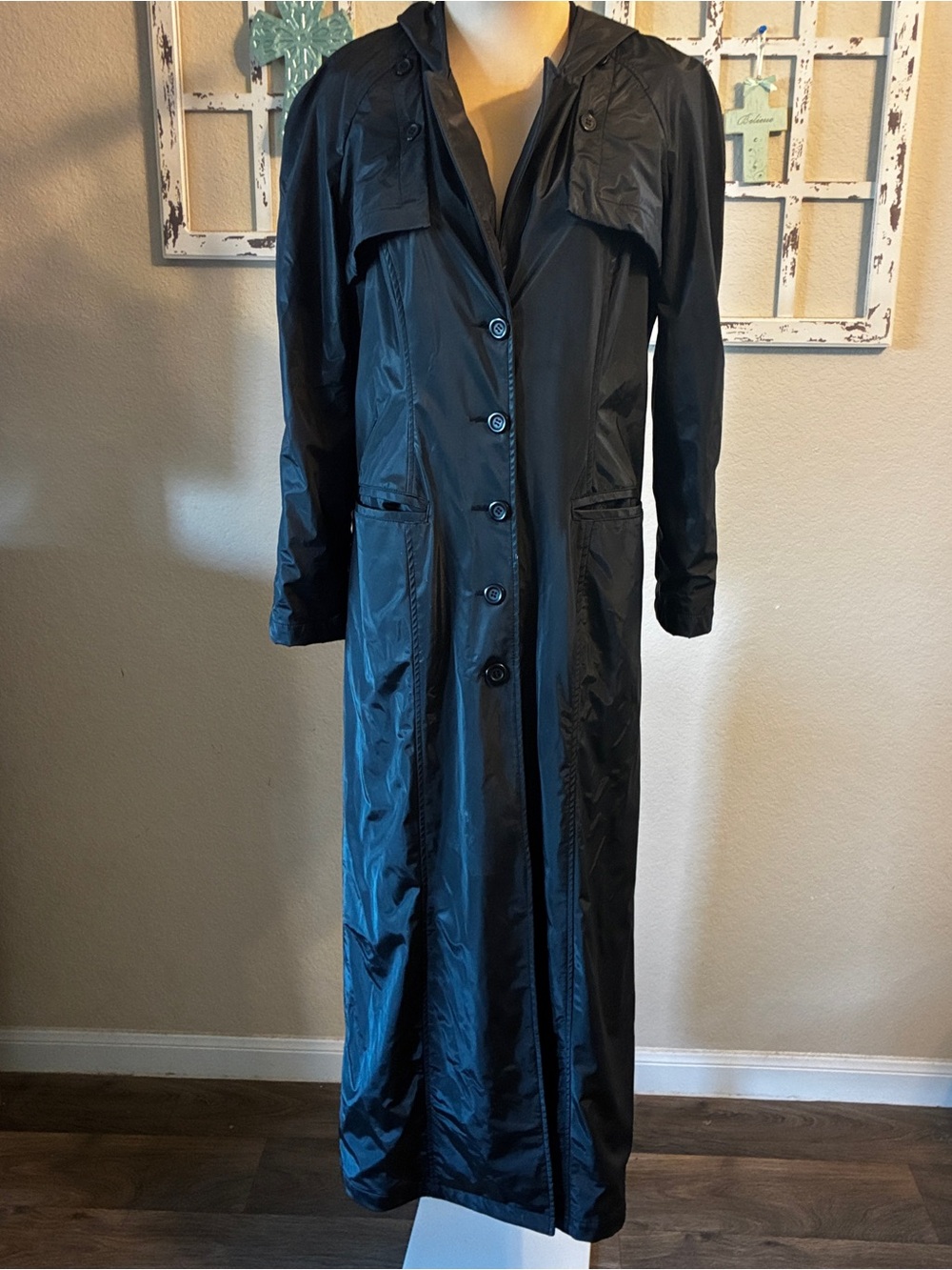 Rampage Black Hooded Outwear Jacket